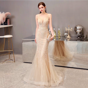 Women's Fishtail Wedding Evening Dress