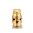 Stainless Steel Animal Paw Print Bone Ash Moisture-proof Box Customized Pet Memorial For Relatives Funeraray Urn Dogs And Cats Funeral Urn