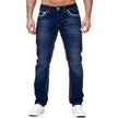 Men Jeans With Pockets Straight Pants Business Casual Daily Streetwear Trousers Men's Clothing