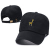 Cartoon Giraffe Embroidered  Baseball Cap