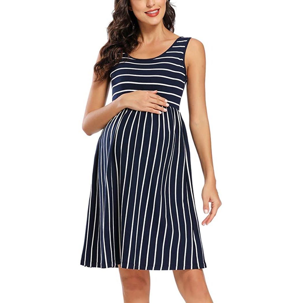 New Striped Dress, Mother's Maternity Dress