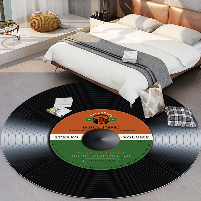 Household Fashionable Personalized Vinyl Record Carpet