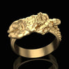 Fashion Men And Women Couple Ring Exaggerated