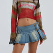 Women's Ultra Short Denim Skirt