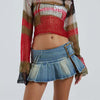 Women's Ultra Short Denim Skirt