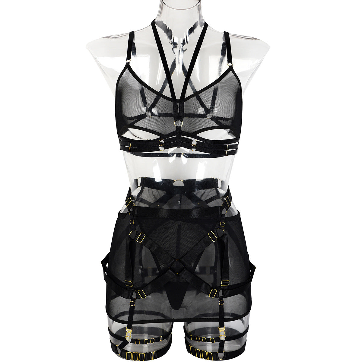 Mesh Perspective Hollow Underwear Suit