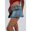 Women's Ultra Short Denim Skirt