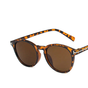 T-shaped round sunglasses