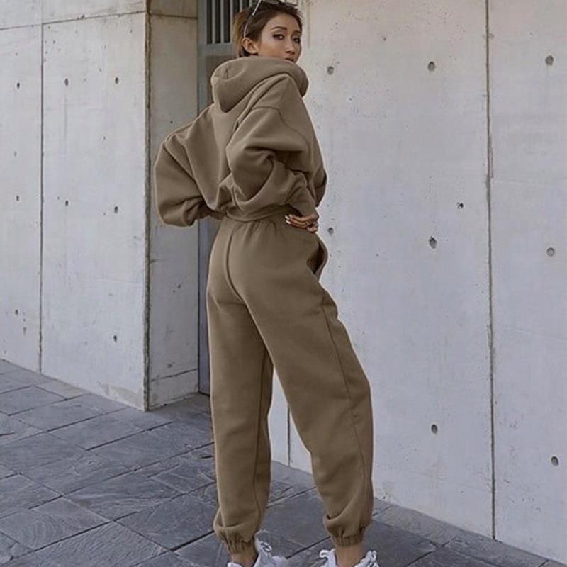 Women's New Casual Hoodie Coat Sports Suit