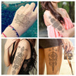 Waterproof HN Mandala Sexy Feather Tattoo Sticker