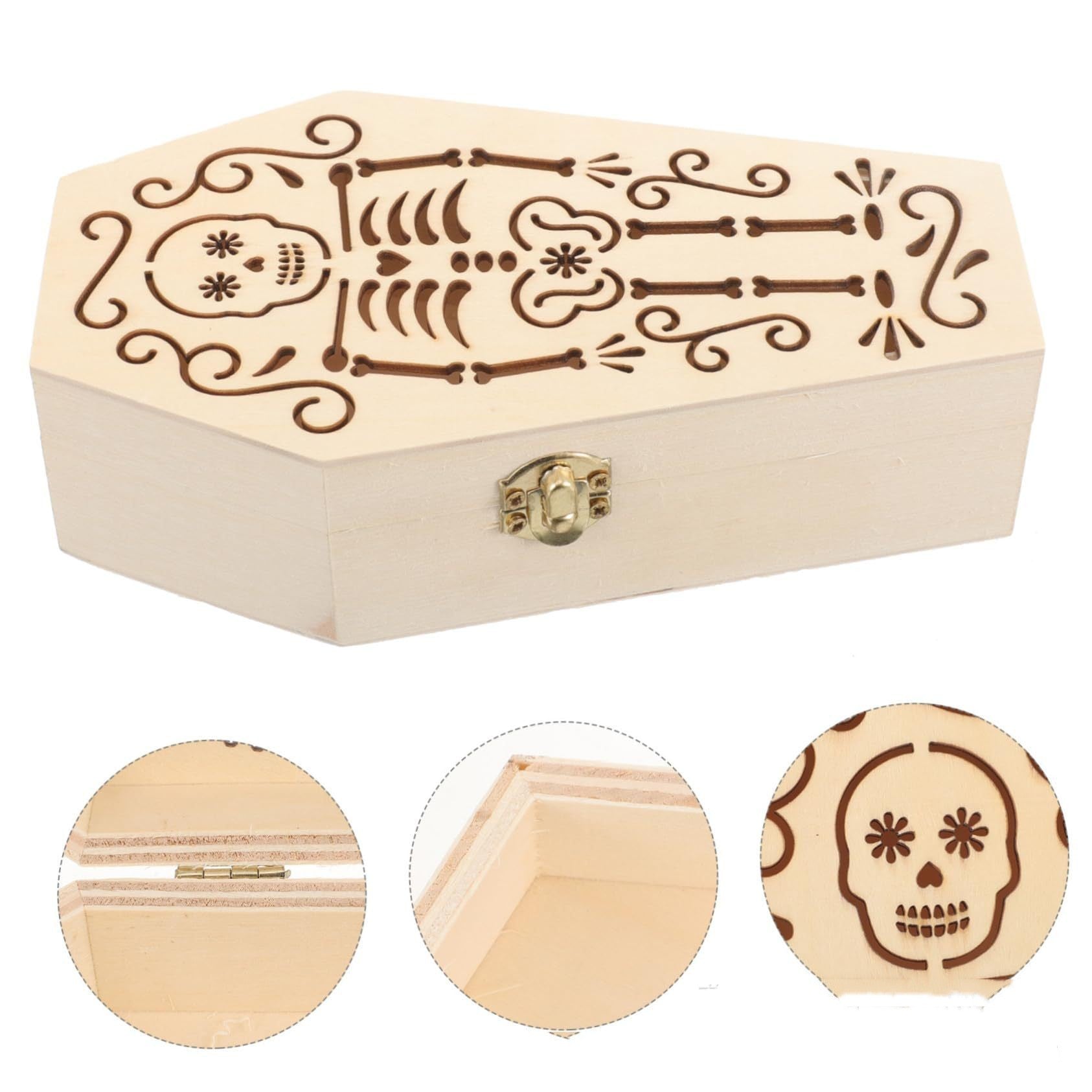 Wooden Pet Casket For Cremation Memorial Coffin