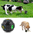 Pet Dog Treat Trainning Chew Sound Food Dispenser Toy Squeaky Giggle Ball