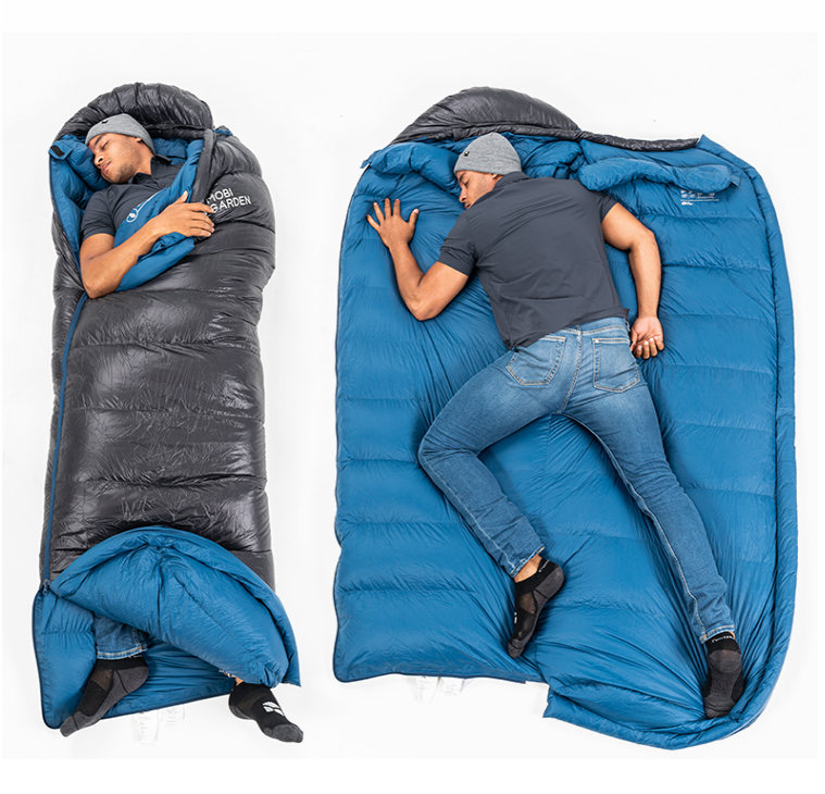 Outdoor Down Thickened Cold-proof Mummified Professional Camping Sleeping Bag