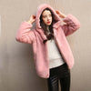 Mink Coat Plush Hooded Fur Coat