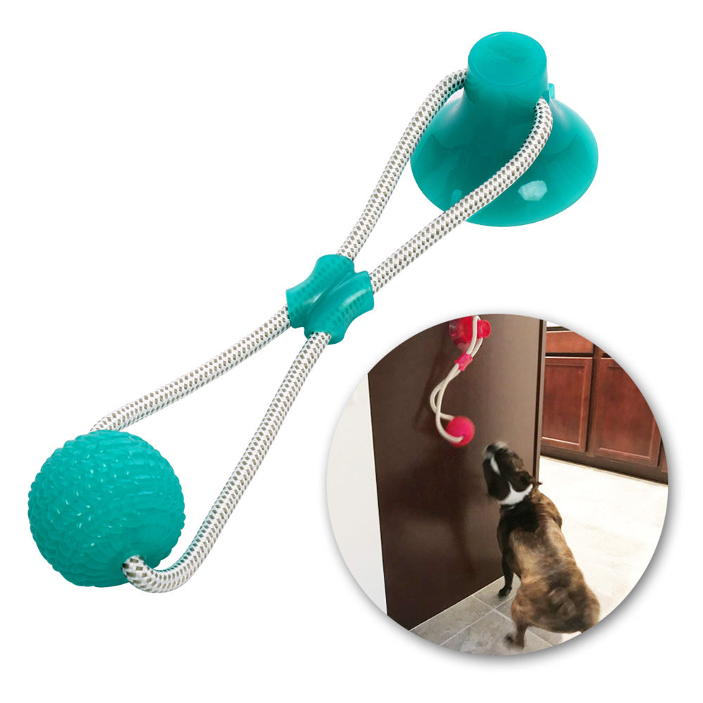 Pet dog rubber sucker molar toy