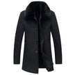 Woolen Coat With Wool Collar For Men