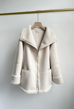 Nordic Leather Overcoat Coat For Women