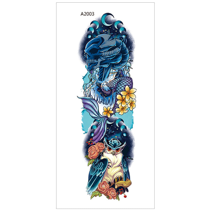 Colorful Domineering Tattoo Applique Arm