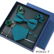 8-piece Gift Box Men's Formal Wear Business Bow Tie Square Scarf Tie Clip