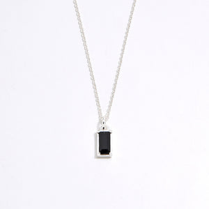 S925 Silver 18K Gold Plating Simple Fashion Exquisite High-grade Black Zircon Necklace