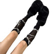 Ballet Style Bow Bandage Stockings Sweet Cool Girl Bunching Socks