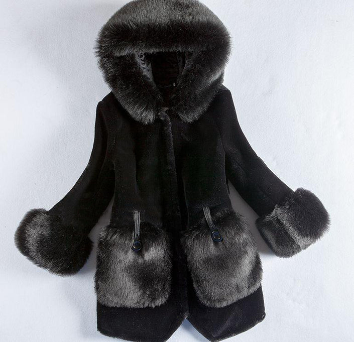 Women's New Korean Winter Fur Coat