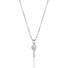 Necklace Jewelry Micro Inlaid Zircon 925 Silver Key Pendant for Men and Women