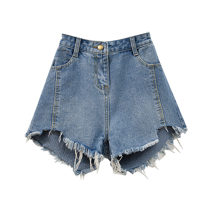 Denim Shorts Women Summer Design Sense Torn Edges