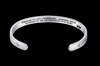 Mantra Bracelet With Quotes Stainless Steel Cuff Inspirational Jewelry