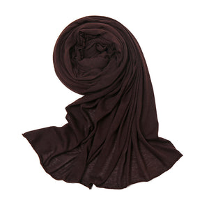 With Hat Monochrome Scarf Shawl Breathable