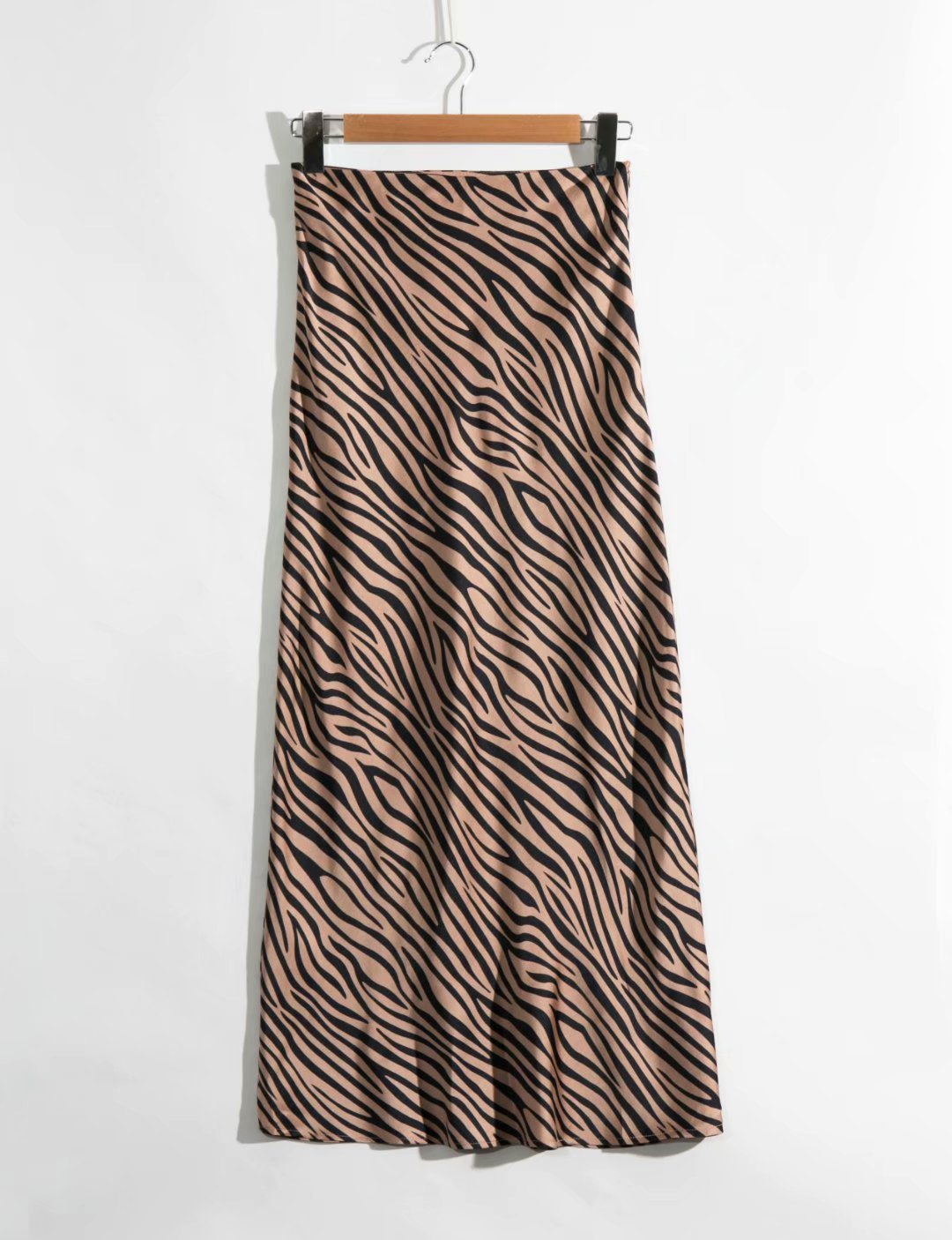 Zebra Print Long Skirt