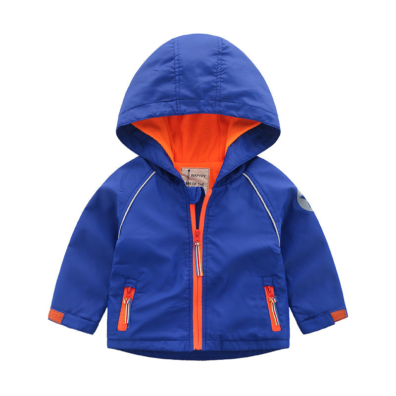 Boys' Hooded  Autumn  Clothing Children's Fleece Jacket