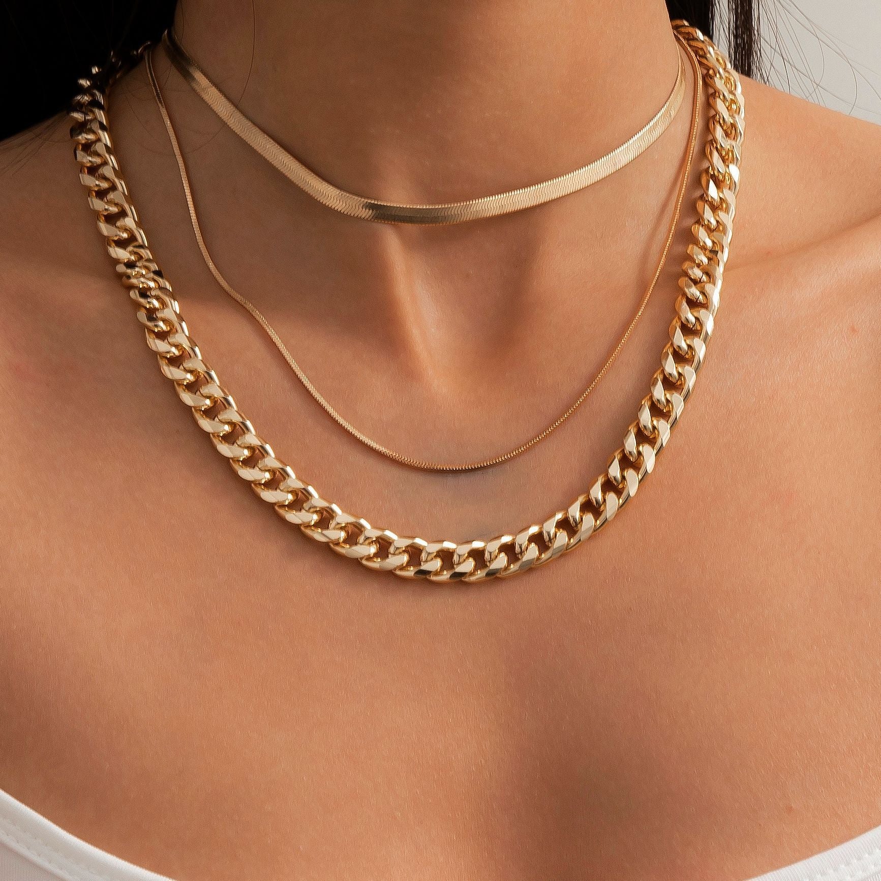 Creative Snake Bone Chain Set Necklace For Women