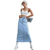 Women's Spring Summer Trendy Casual All-matching Fashion Long Skirt