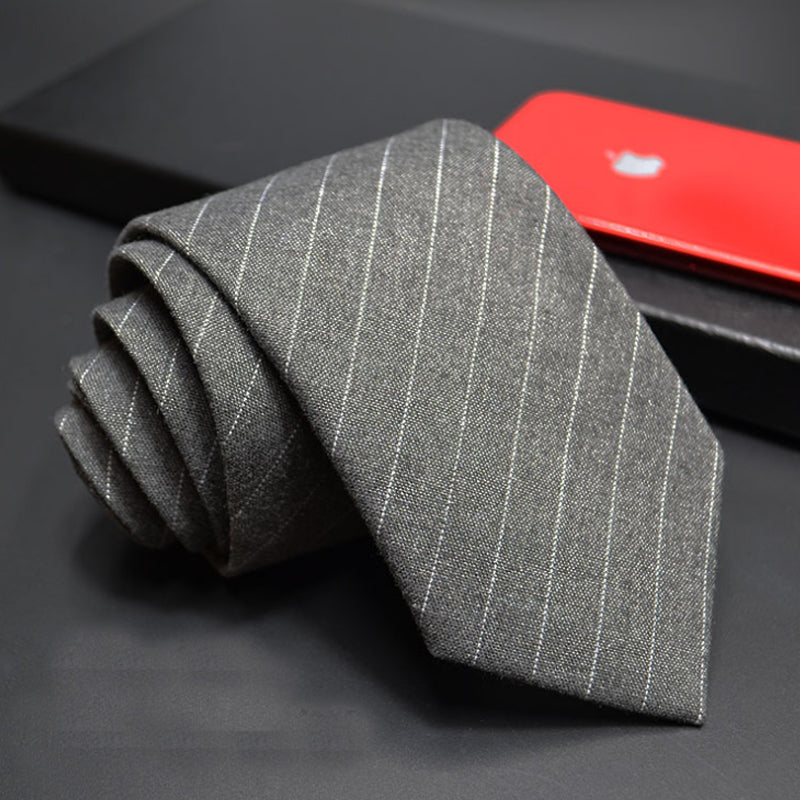 Striped men's tie