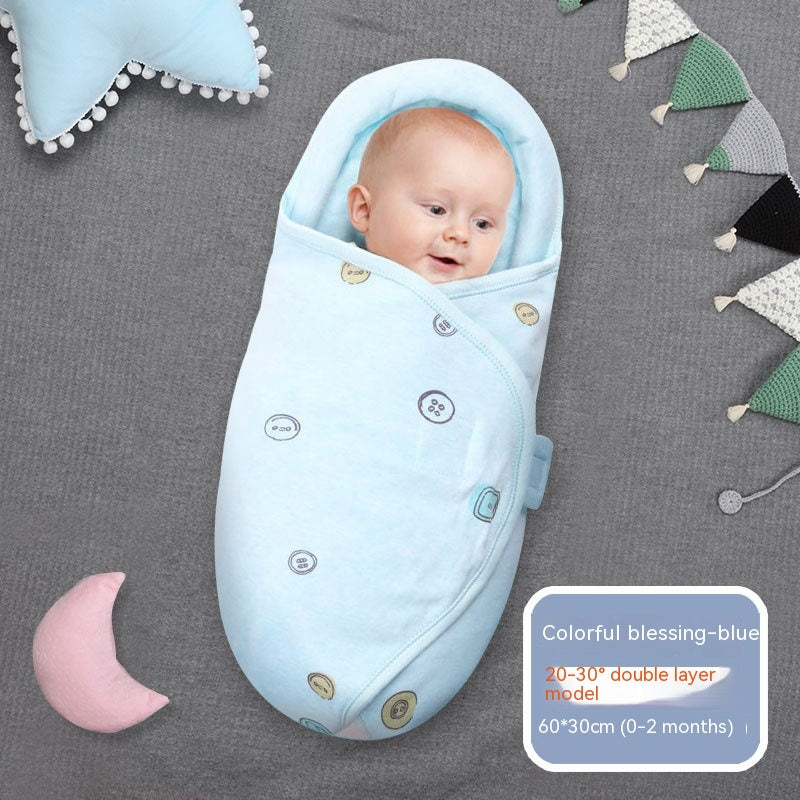 Sleeping Bag Pure Cotton Spring And Summer Thin Baby Anti-startle Sleeping