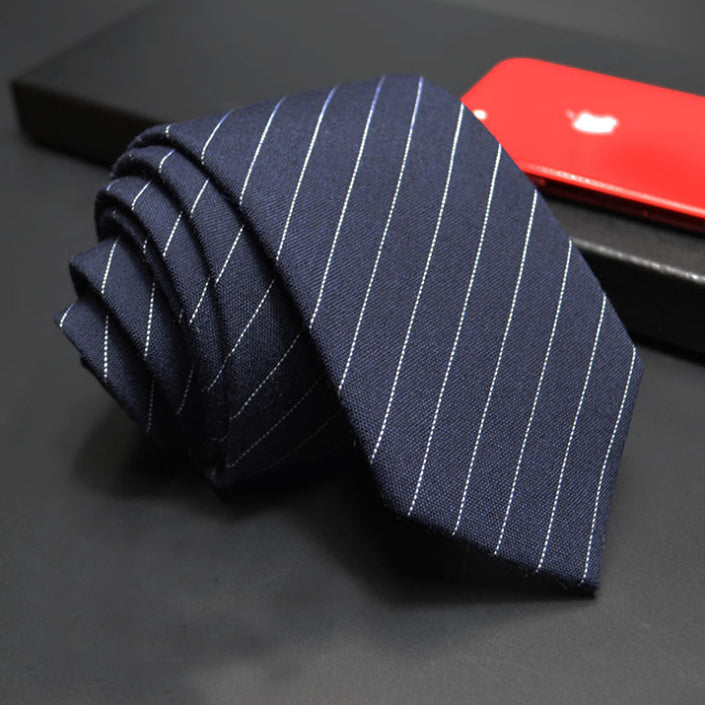 Striped men's tie