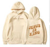 Brushed Hoody Back Letter Printed Kangaroo Pocket Drawstring Printed Hooded Sweater