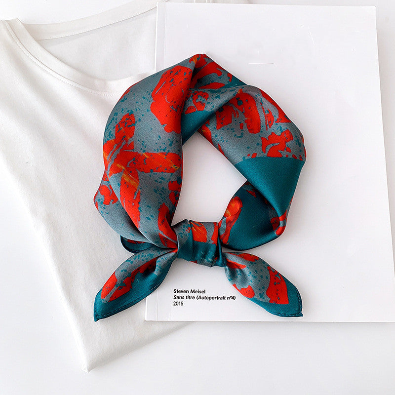 Silk Scarf Women Fashion Small Silk Scarf