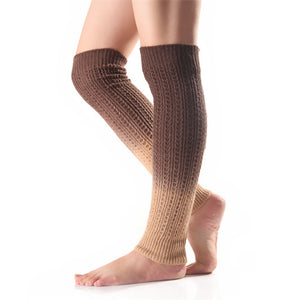 Soft Cashmere Segment Dye Gradient Sock Boot Cover