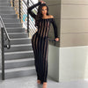 Striped Slim Dress For Women