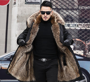 Extra heavy sable coat for men