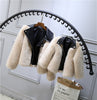 Children's wool sweater imitation fox fur coat