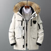 Outdoor men and women mid-length loose couple custom thick coat