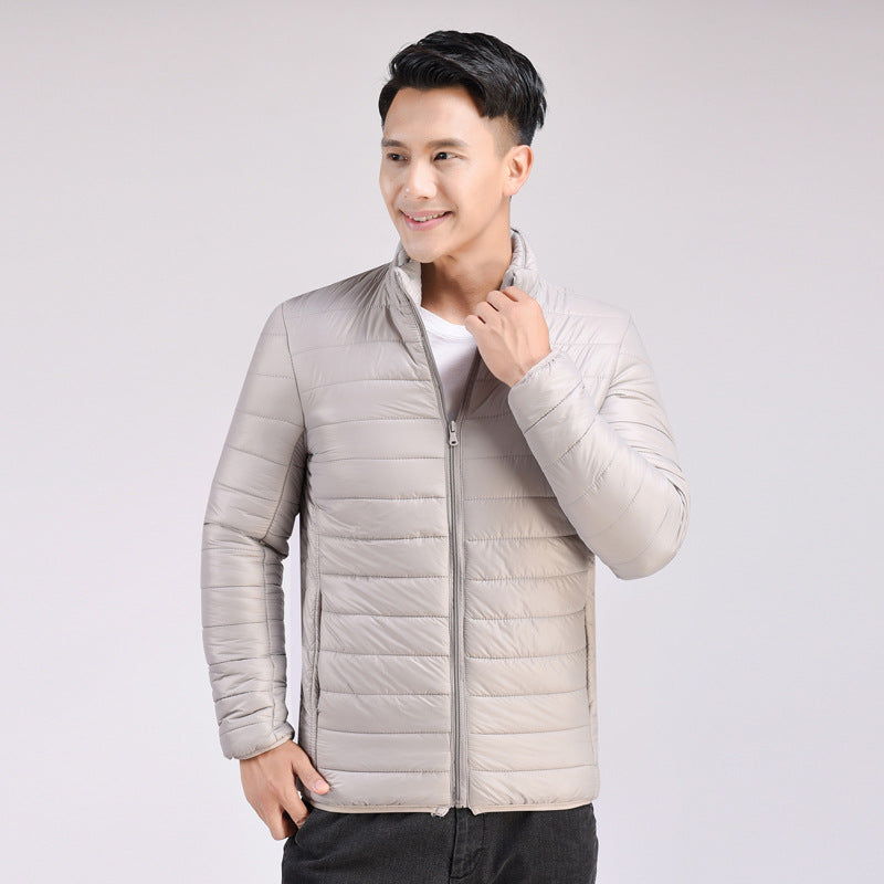 Men's coat stand collar cotton coat