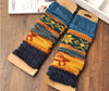 British style twisted twist fawn snowflake socks women