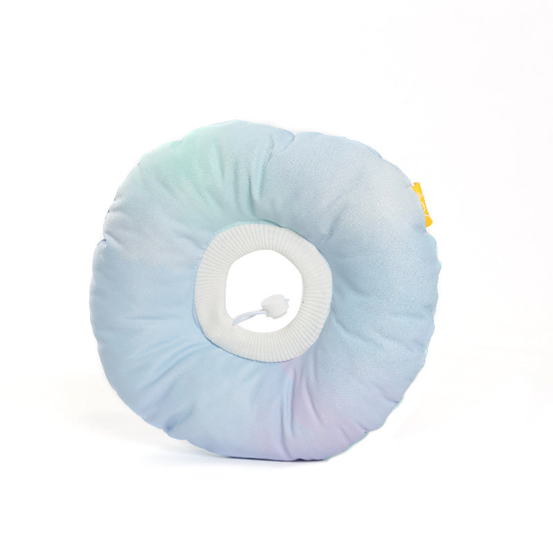 Rainbow Gradient Soft Waterproof Headgear Pet Sterilization Ring