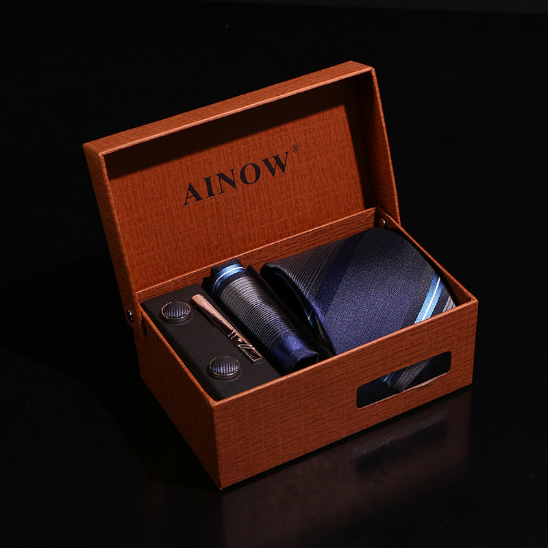 Business Wedding Gift Box 6-piece Men's Tie Set