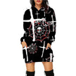 Print Long Hoodie With Pockets Sweater Long Sleeve Clothes Women