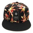 Maple Leaf Floral Fabric Embroidery Hundred Matching Couples Go Out Hip Hop Baseball Cap